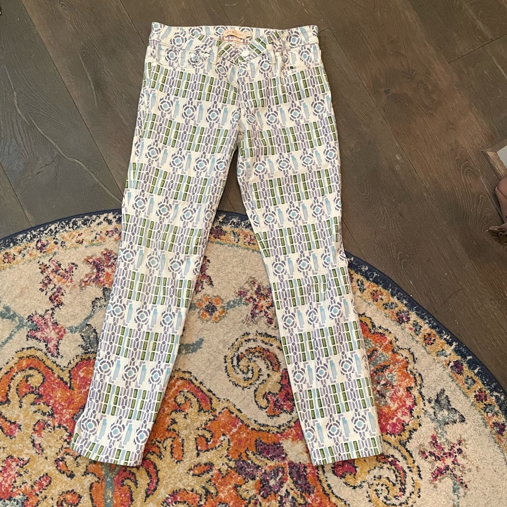 Tory Burch Summer Pattern Jeans Sz 27